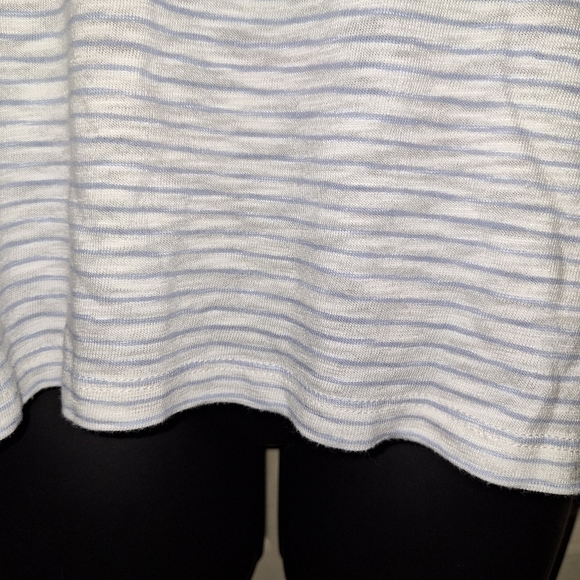 Talbott striped 3/4 sleeve butterfly print shirt size XS - Picture 4 of 7